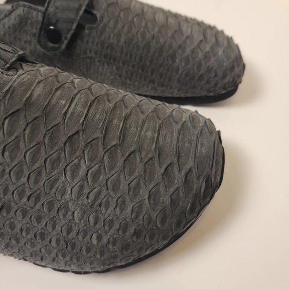 The Shoe Surgeon Black Python Luxe Mule Men's 10 / Women's 11.5 - Picture 10 of 15